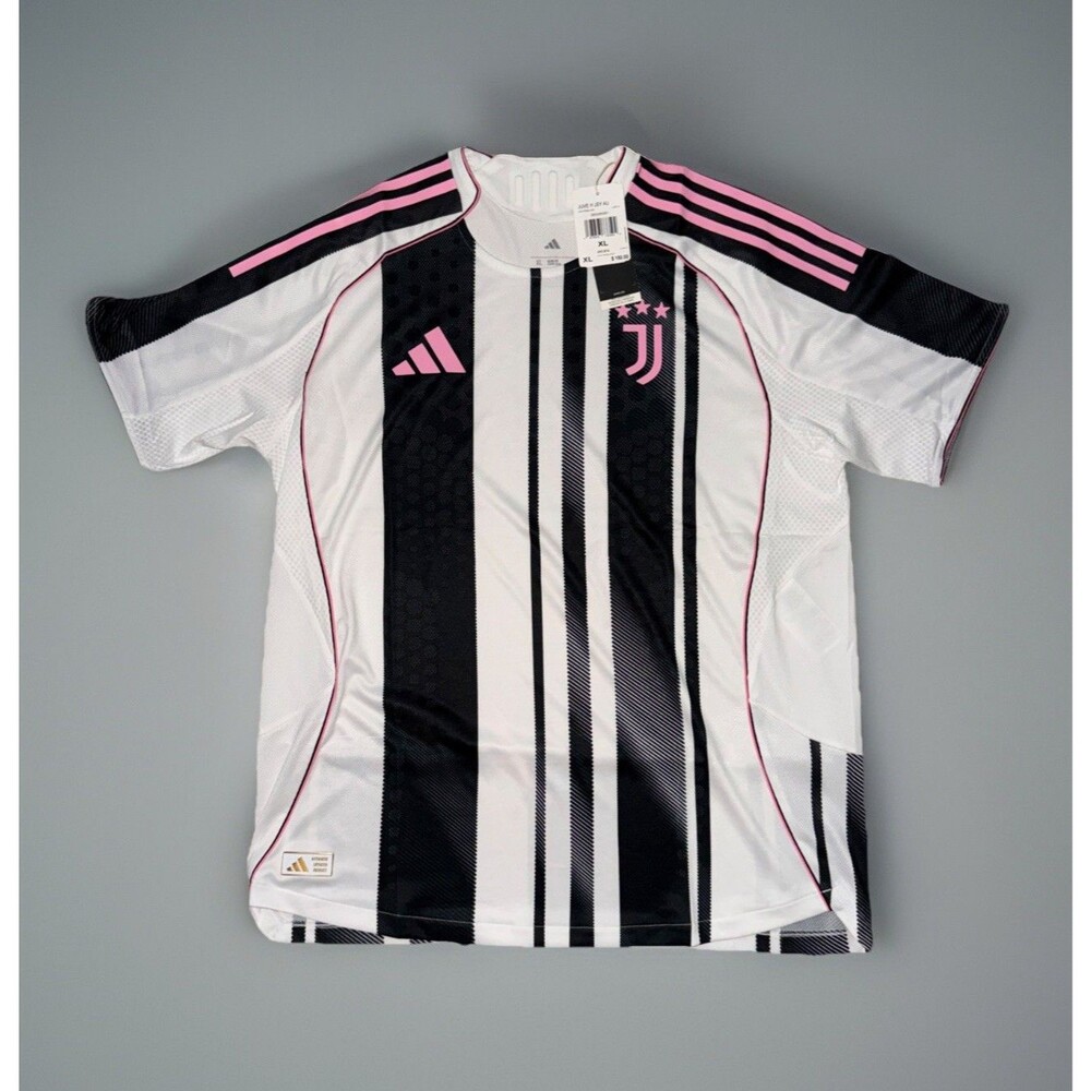 $150 adidas 25/26 Juventus Home Authentic Soccer Player Jersey Men's XL JJ4314